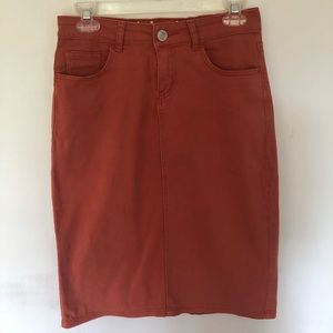 Inherit Clothing Company burnt orange Remi skirt